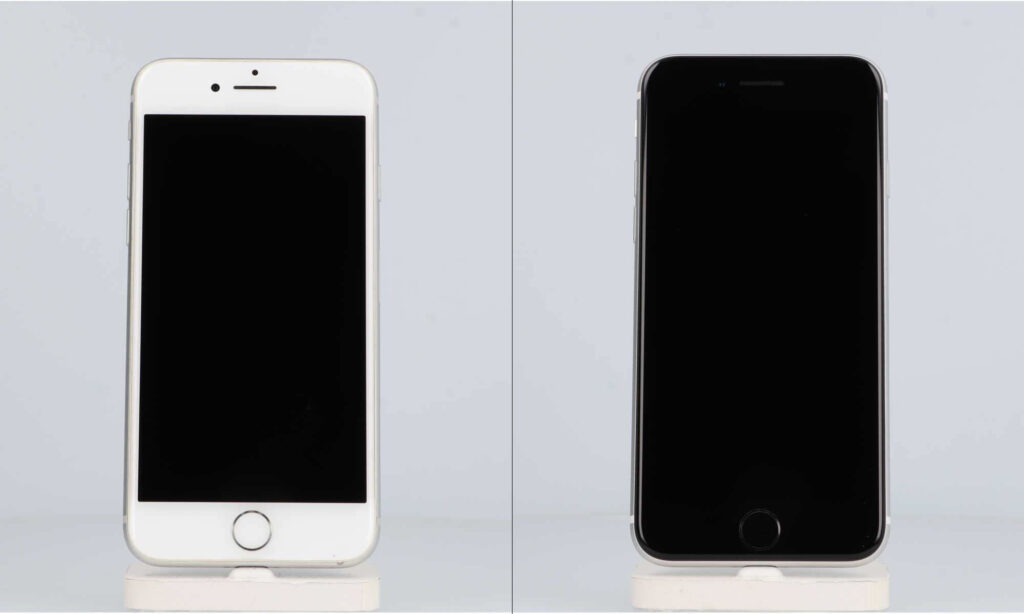 iPhone 8とiPhone SE2の比較