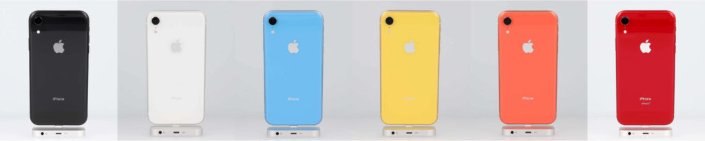 iPhone XRのカラーバリエーション
